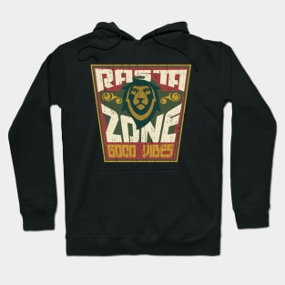 Rasta Zone jah distressed badge Hoodie